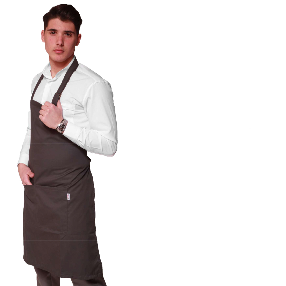 Delantal paravanti colgajo de cocina hombre-varios colores bolsillo ajustable restaurante